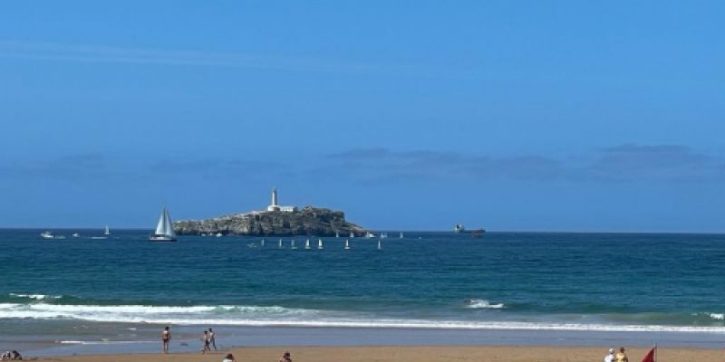 Desde la playa del Sardinero